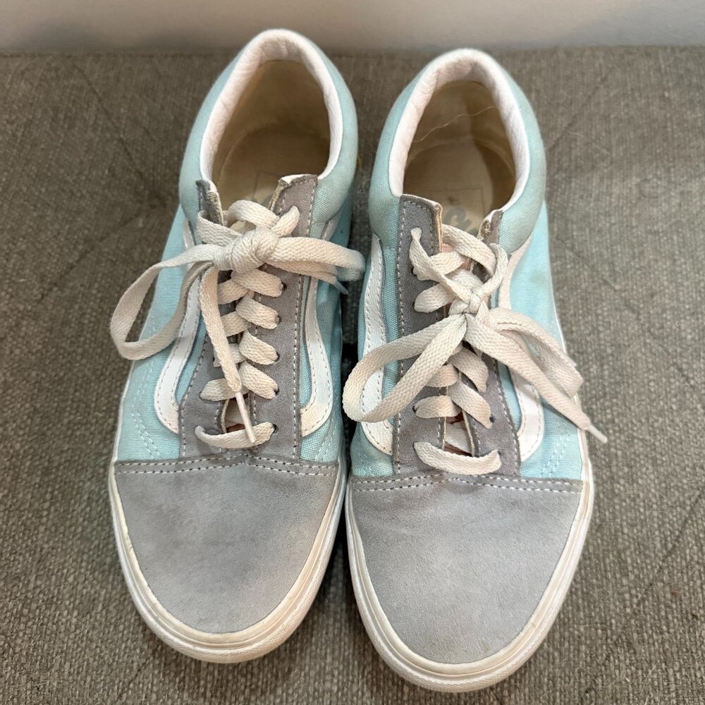 Colorful Platform Vans, Women's Sz 7